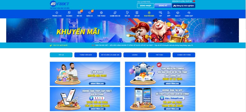 Các chương trình khuyến mãi tại Nhà Cái F8BET