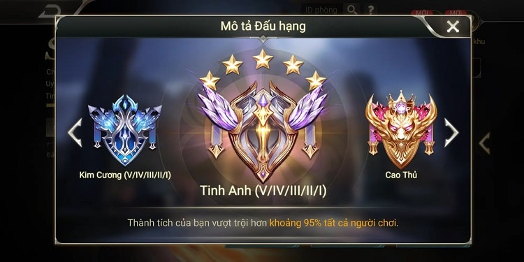 Hinh Cao Thu Lien Quan 50 Sao cuc vip