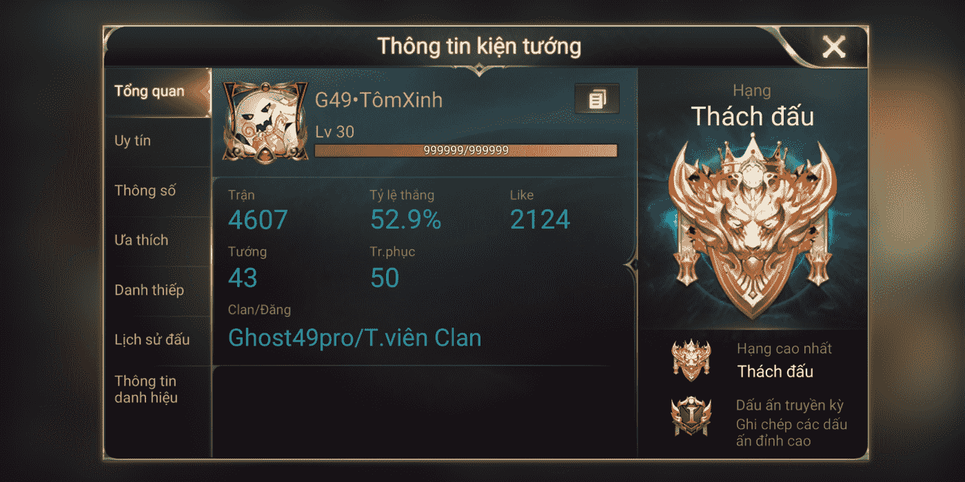 Hinh Cao Thu Lien Quan 50 Sao thach dau