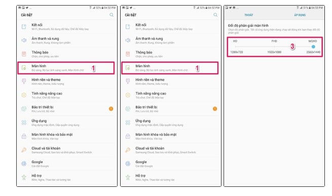 Chỉnh DPI Samsung