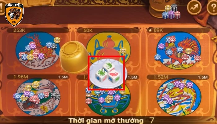 Minh họa cho công thức (A + 1) / 6 - Quy Luật Bầu Cua