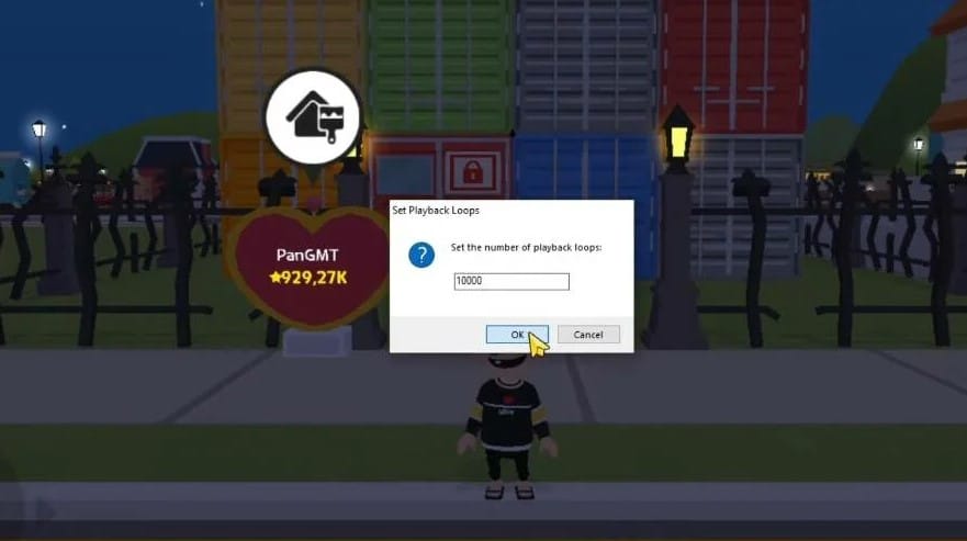 Cài đặt thông số là 10000